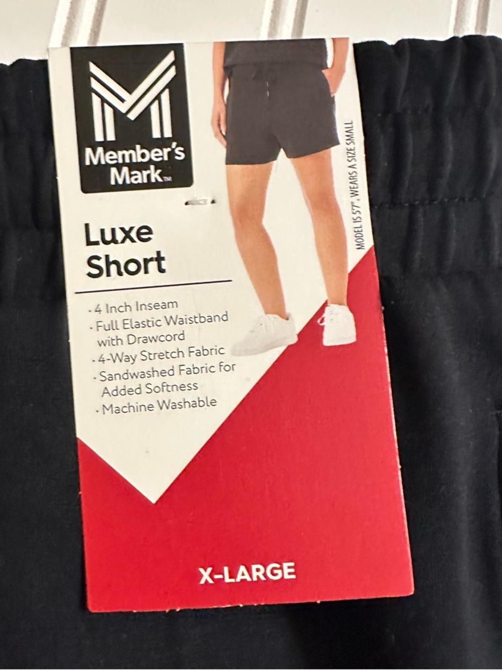 Luxe Short Members Mark - Black - Women's Luxe Shorts (2 pair) XL Sam’s Club